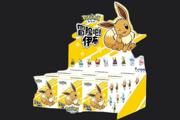 Pokémon Adventure Eevee Mystery Mini Blind Box CDU (9) by Funism