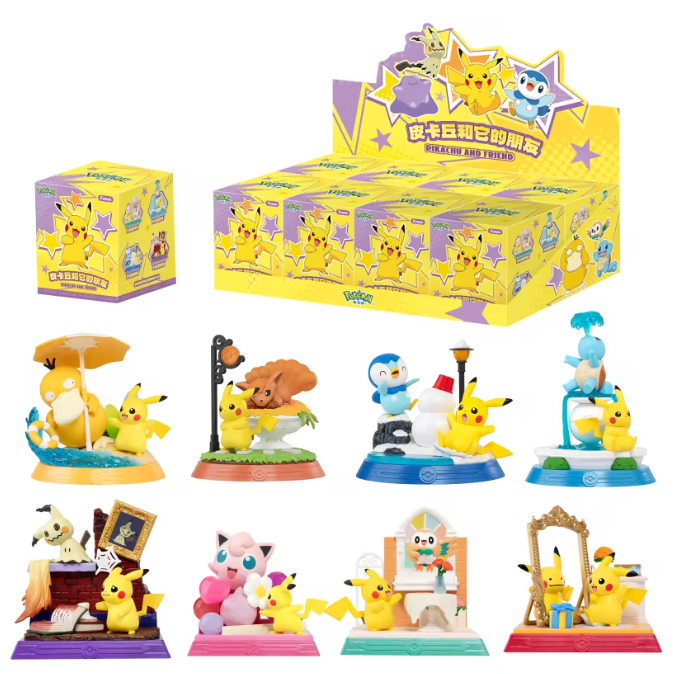 Pokémon Pikachu & Friends Blind Box Statue CDU (8) by Funism